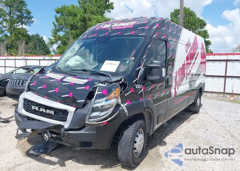 2022 Ram Promaster 2500 High Roof 159 Wb z USA, uszkodzony, nr VIN 3C6LRVDG7NE103543